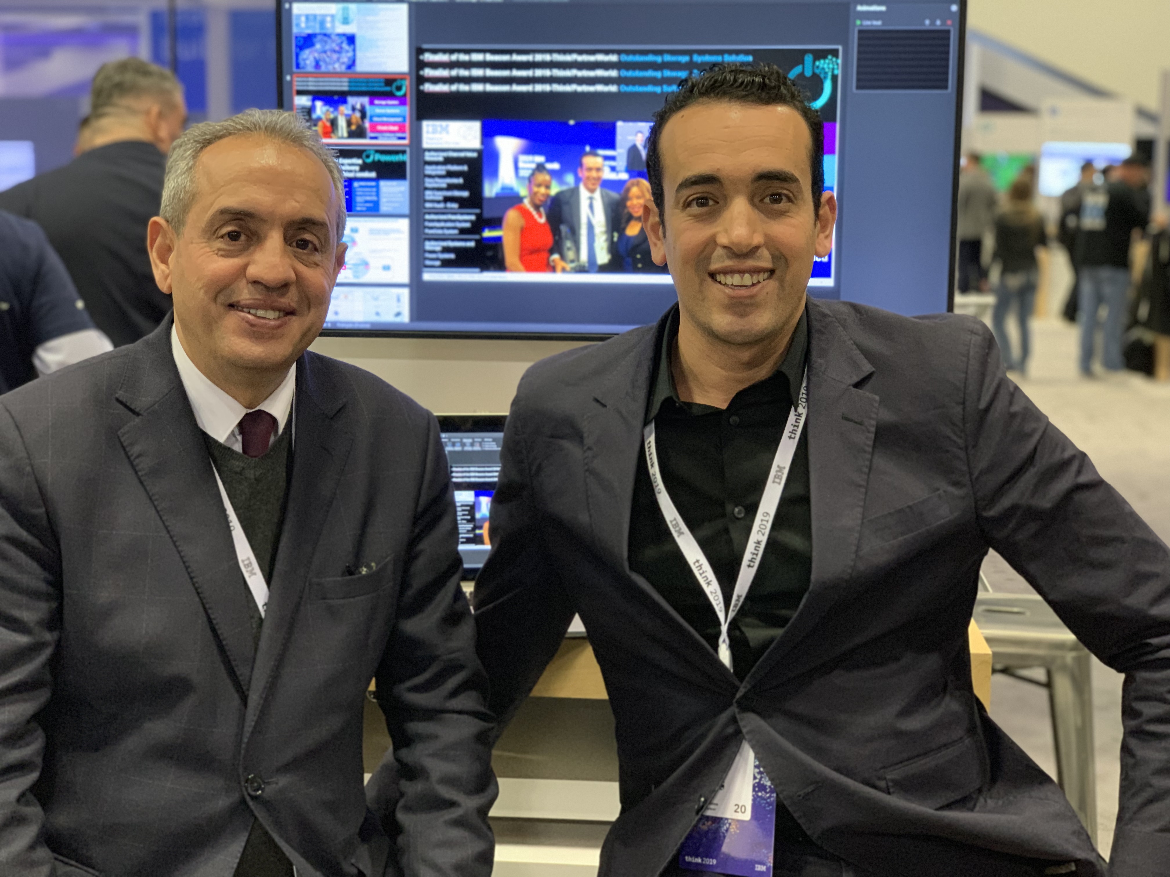 YLA & Hassan Bahej President of IBM Morocco @PowerM Booth 629 @Think 2019